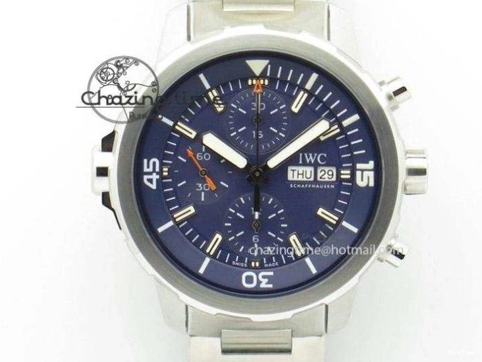 MIROTIME 0522 Portofino Chrono SS ZF 1:1 Best Edition Blue Dial Gold Markers on Black Leather Strap A OnTrend 7124